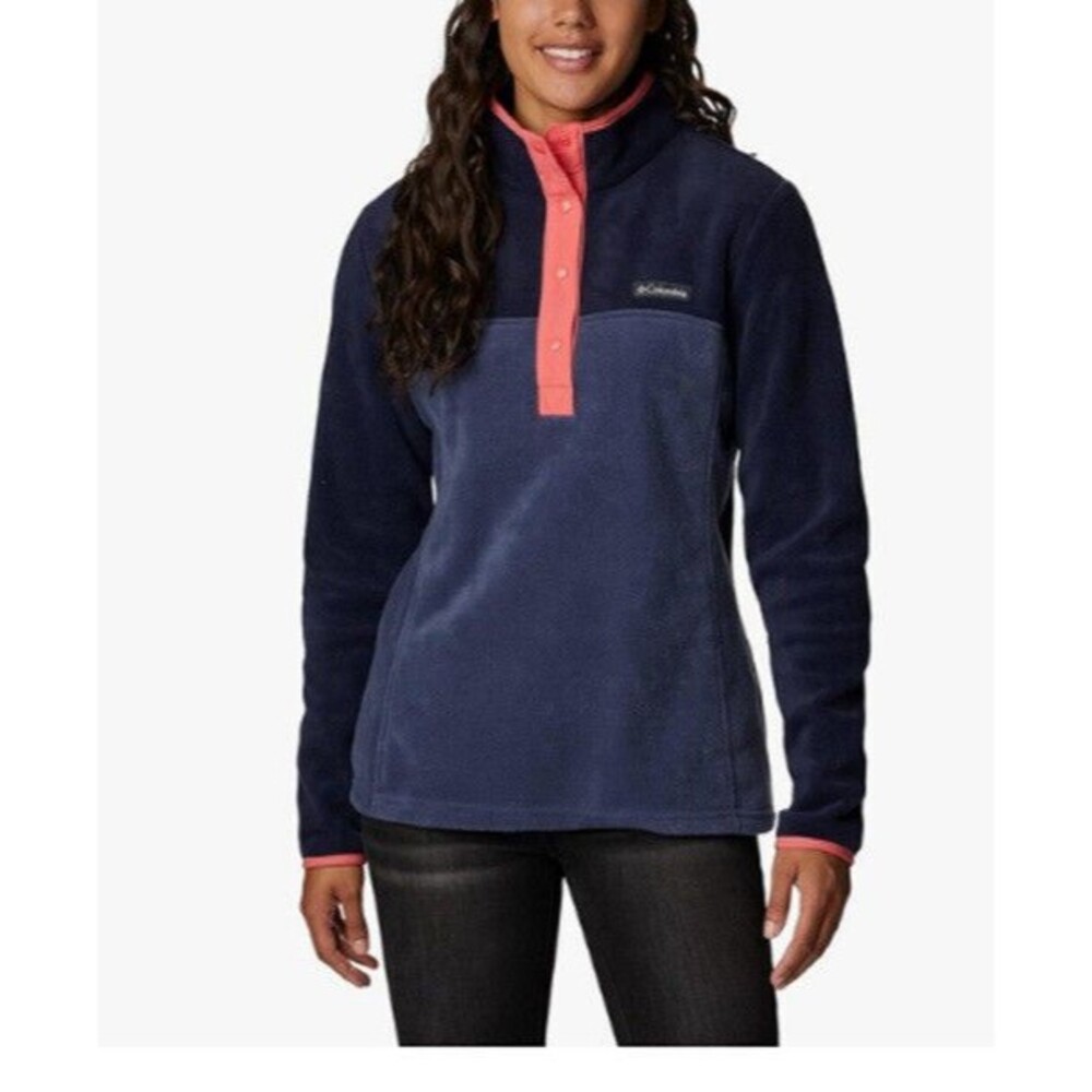 NWT Columbia Women's  1/2 Snap Pullover Nocturnal Rose